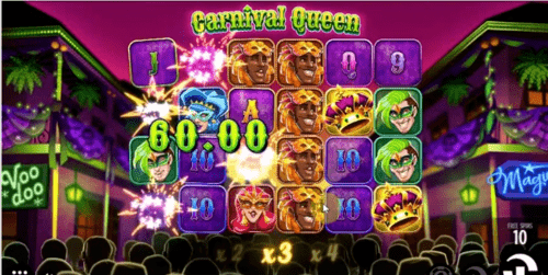 Carnival Queen Slot design